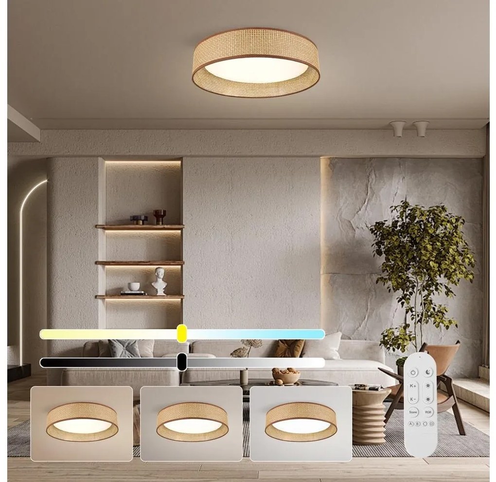 Immax NEO 07288L - LED+CCT димируемо таванно осветително тяло LONA 36W/230V Ø 45,5 cm с дистанционно управление