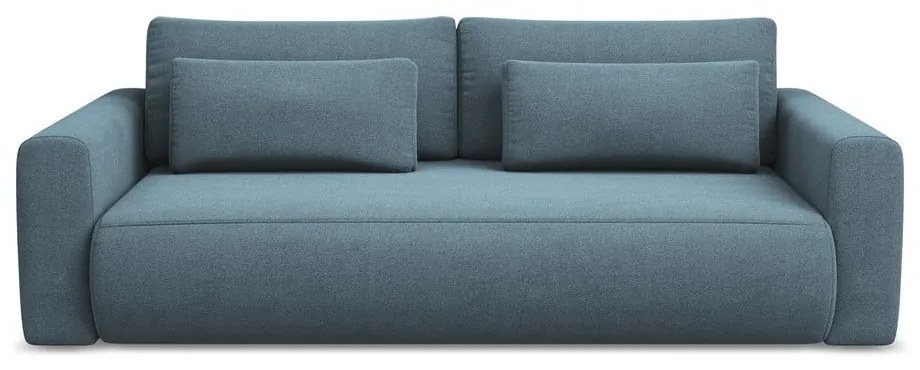 Светлосин разтегателен диван с място за съхранение 238 cm Kapua – Makamii