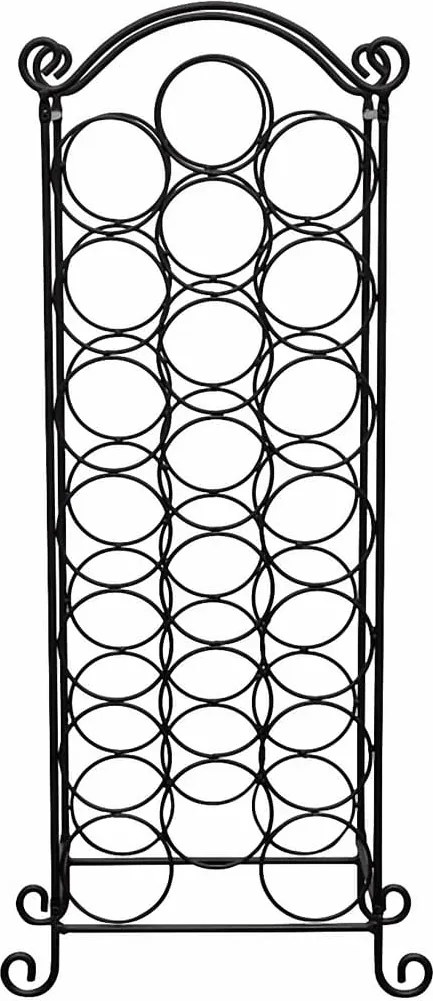 Метална стойка за вино за 21 бутилки