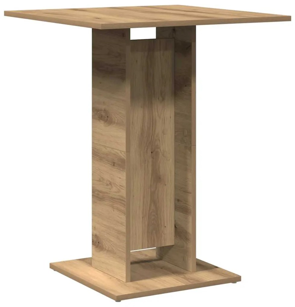 856023 vidaXL Маса за бистро Artisan Oak 60x60x75 cm Инженерна дървесина