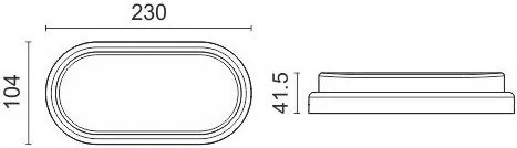 Аплика LED 56-23 x 10,4 x 3,9 См.