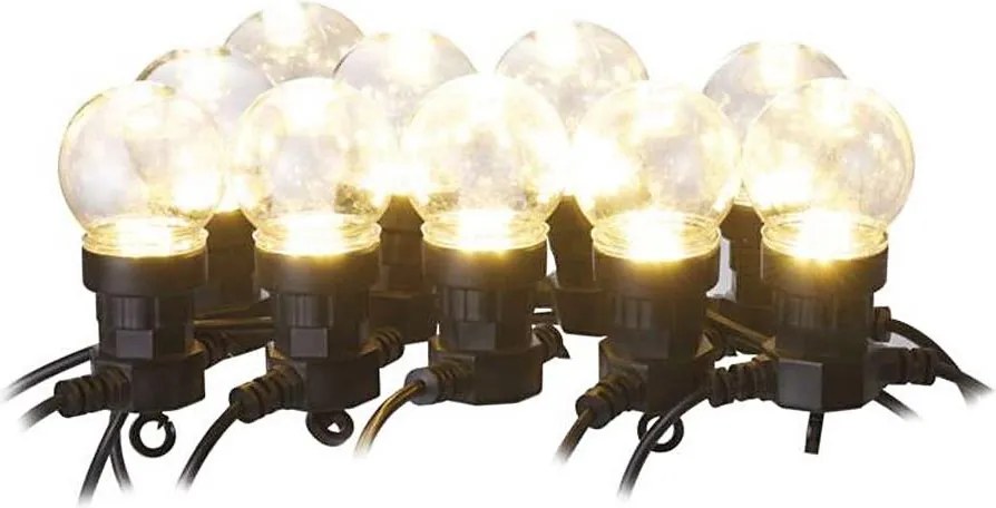 LED външен декоративен гирлянд 10xLED/10m IP44 прозрачен
