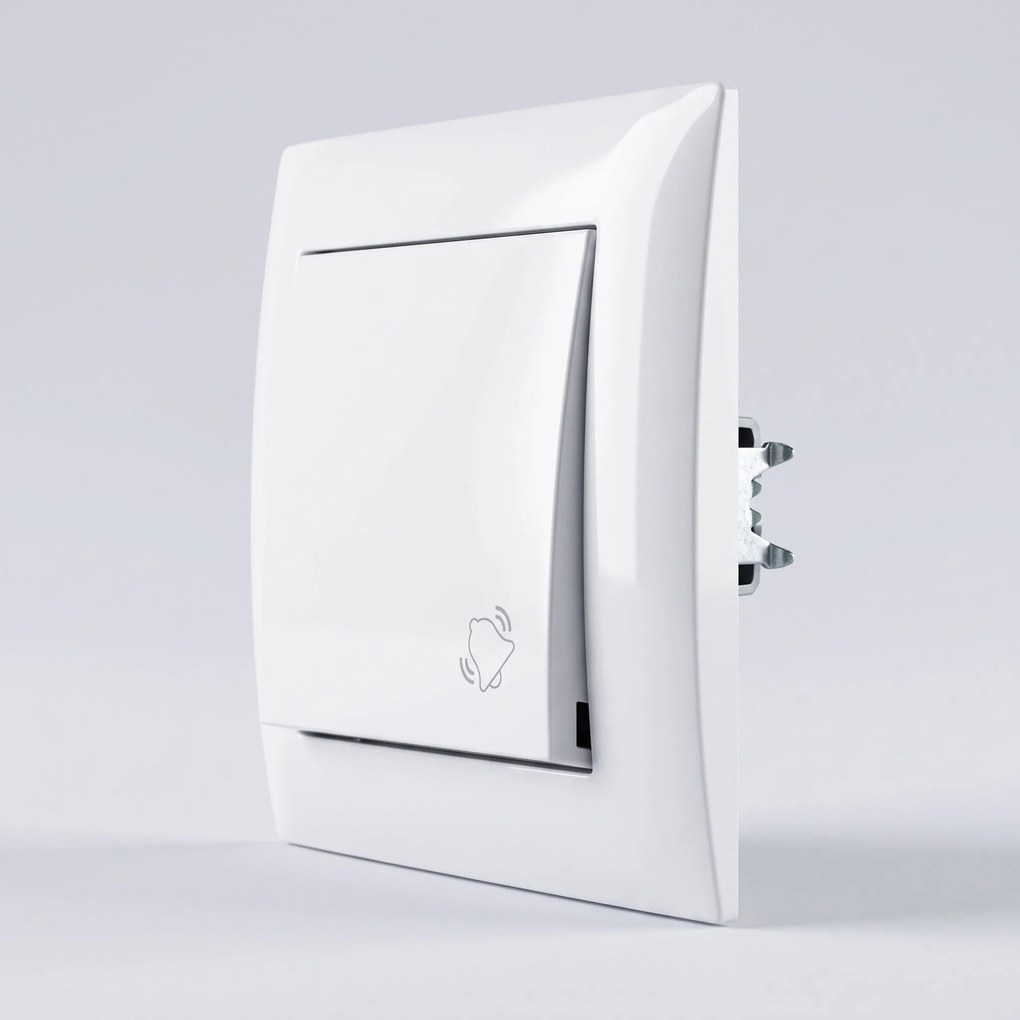 Бутон за Звънец с Рамка OSTE JNH008-W WHITE