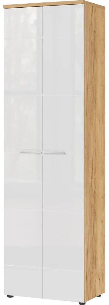 Дъбов гардероб в бял\естествен цвят 60x198 cm Aledo - Germania