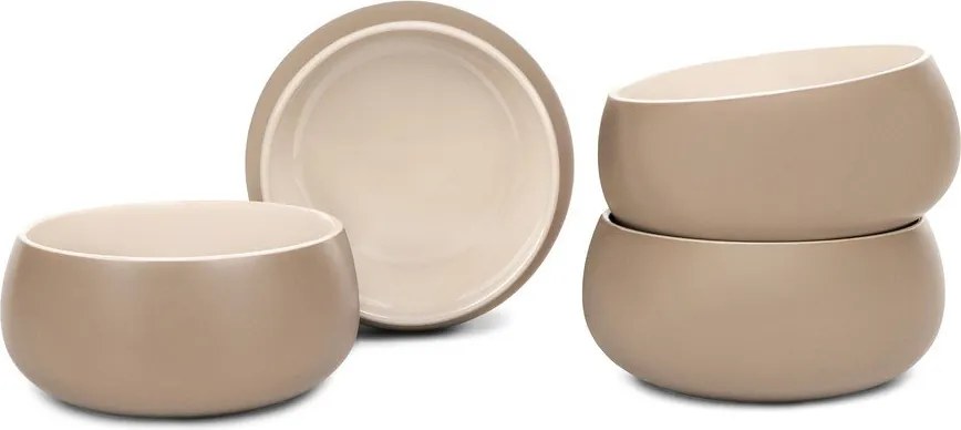 Бежови глинени купички в комплект 4 бр. 600 ml Terra Luma – Bonami Selection