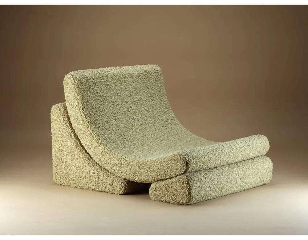 Зелен детски стол от букле Moon – Wigiwama