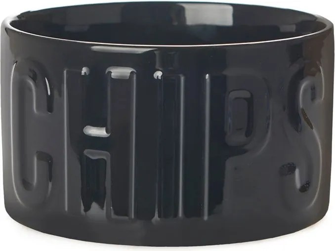 Черна керамична купичка за сервиране 1 l Chips – Balvi