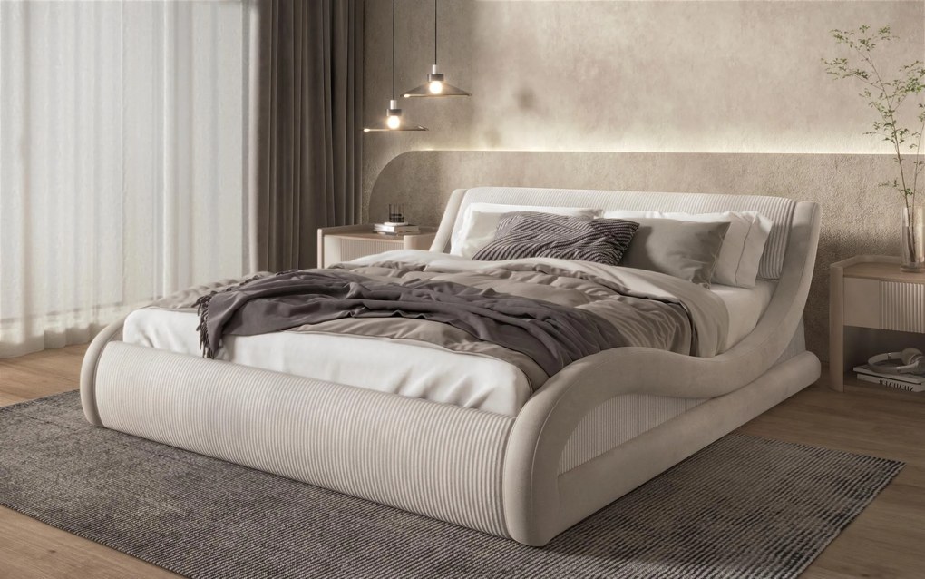 Тапицирана спалня за матрак 160/200 Ливиана Делукс