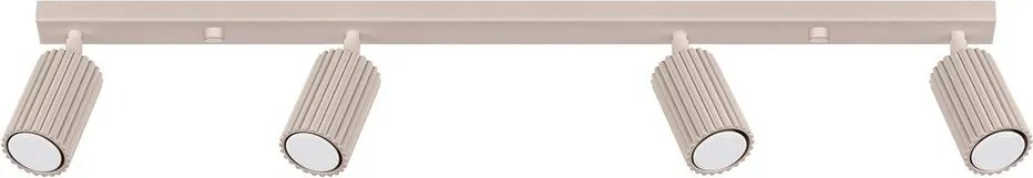 Кафяво-сив метален прожектор 6,5x81 cm Gleam – Sollux