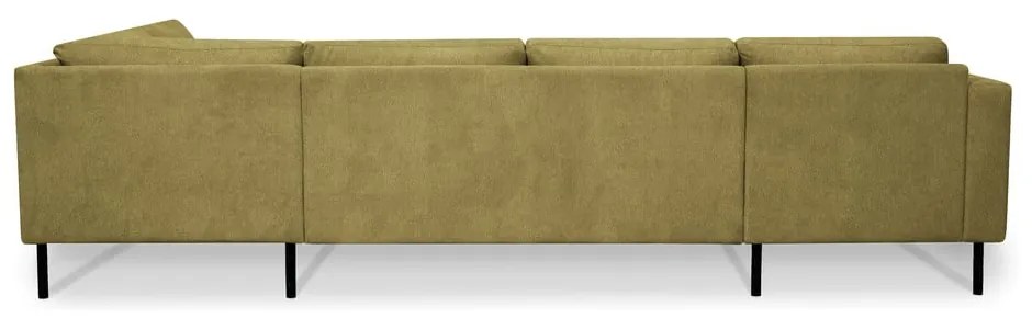 Ъглов диван в цвят горчица (десен ъгъл/"U" форма) Hero – Scandic