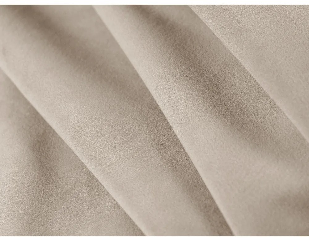 Бежово кадифено кресло Abby – Micadoni