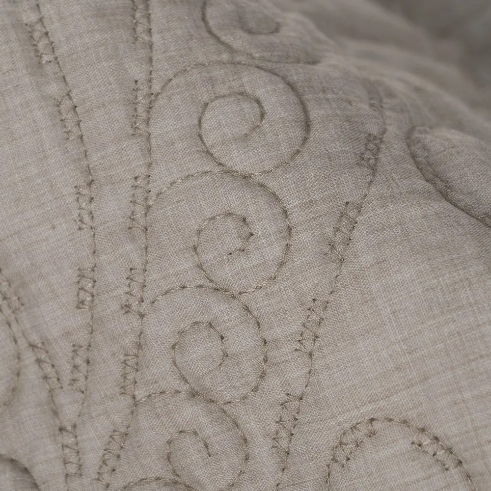 Кафяво-сиво капитонирано покривало за легло 180x260 cm – Ixia