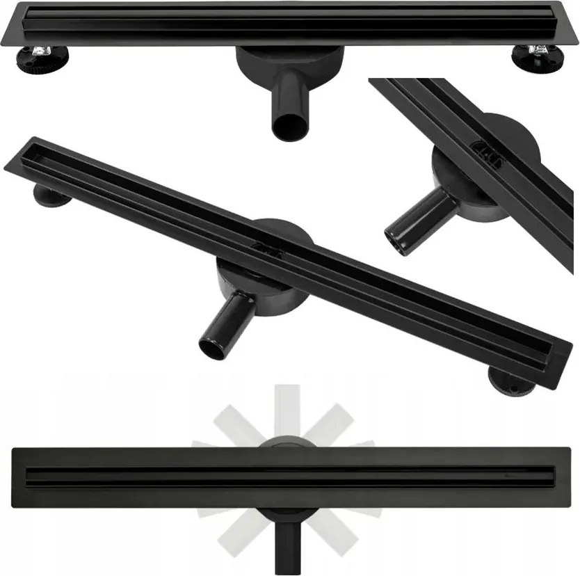 Линеен сифон Rea NEO Slim Pro Black 60