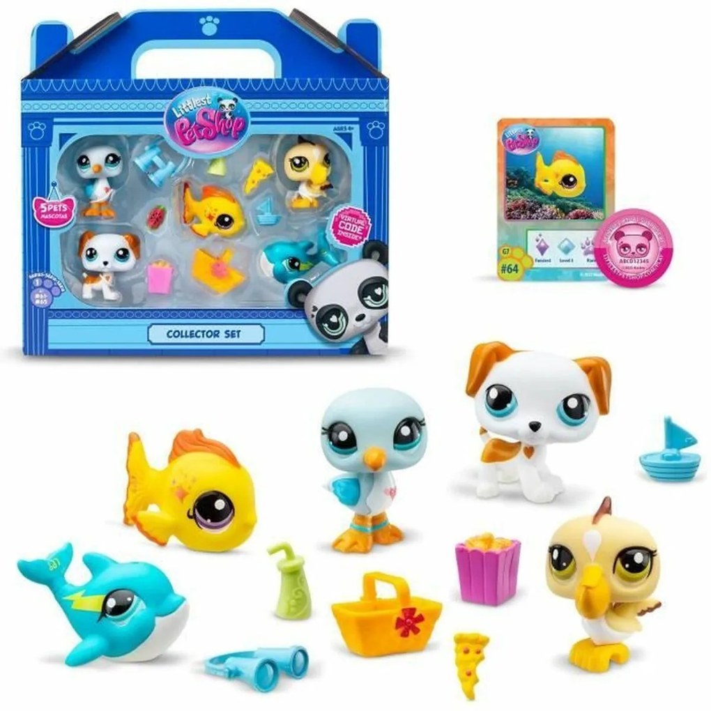 Комплект фигури Bandai Littlest Pet Shop Пластмаса