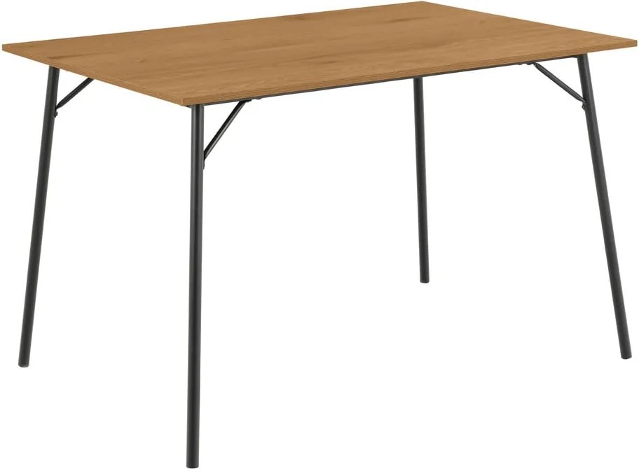 Трапезна маса с дъбов плот 80x120 cm Peru – Actona