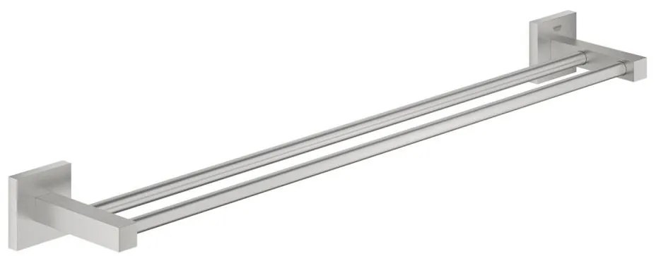 GROHE 41104DC0 - Двоен държач за кърпи QUICKFIX START CUBE 654 мм, неръждаема стомана