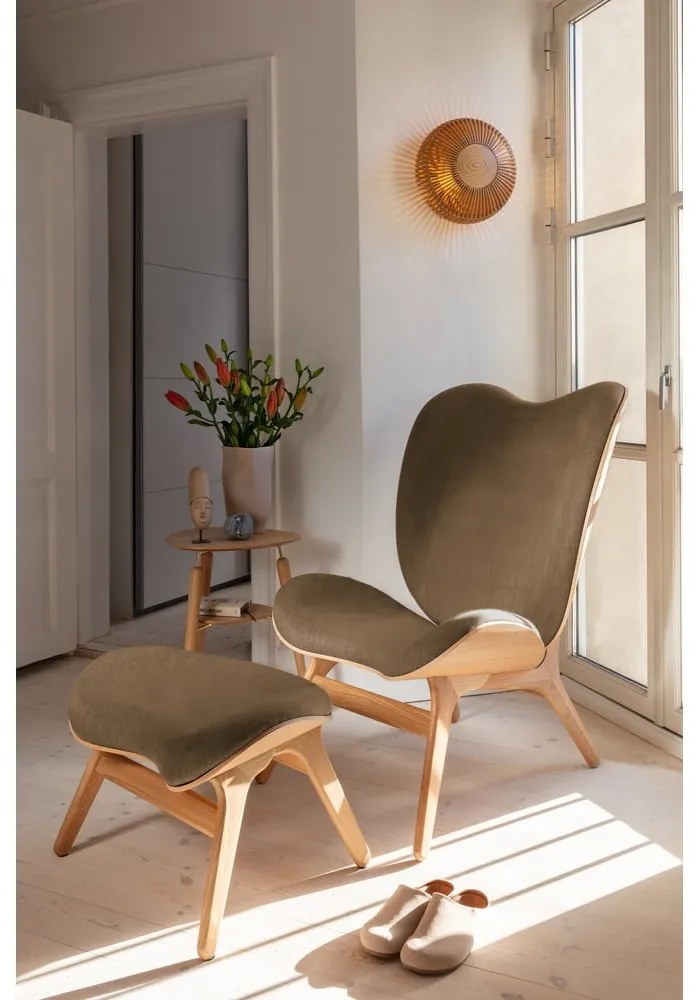 Светлосива табуретка за крака A Conversation Piece - UMAGE