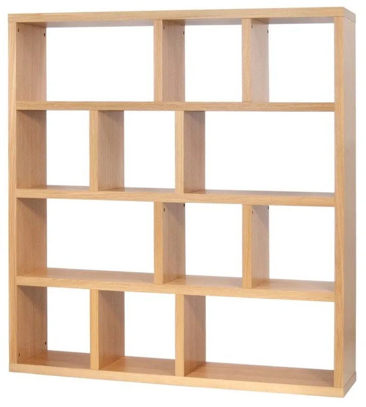 Кафява библиотека от декор от дъб 150x159 cm Berlin – TemaHome