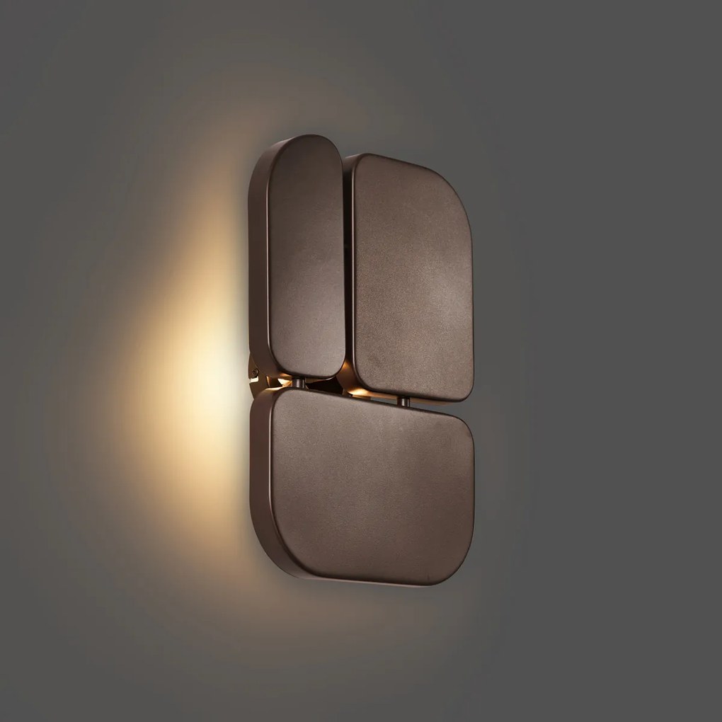 Дизайнерска стенна лампа бронз 3 светлини - Planes