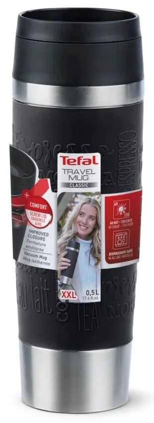Черна чаша за път 360 ml – Tefal