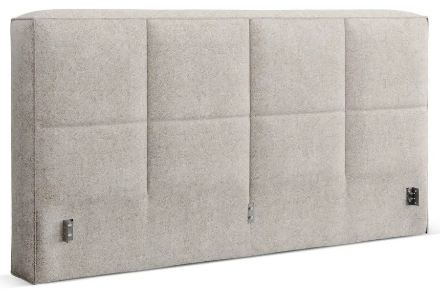 Бежова тапицирана табла за легло 189x100 cm Darren – Micadoni