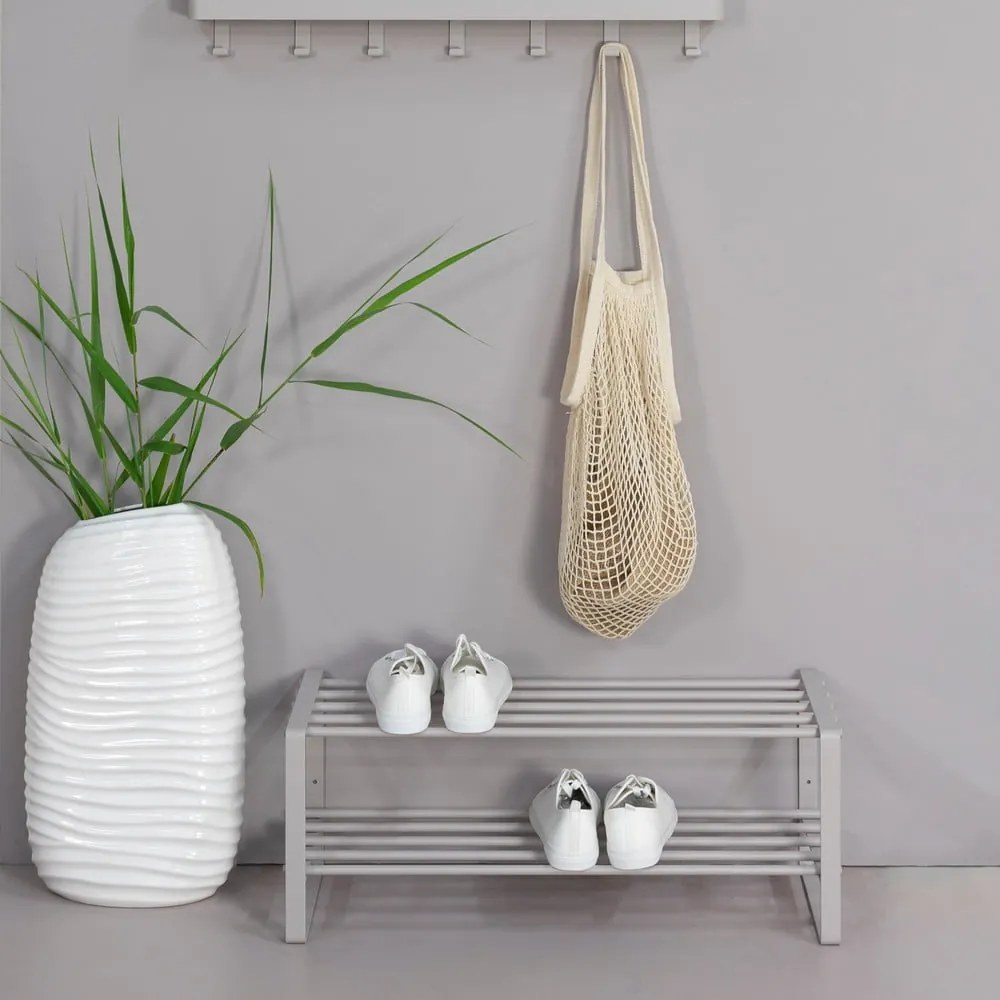 Кафяво-сива метална стойка за обувки 70x29x27 cm Rex – Spinder Design