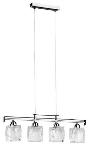 Полилей на кабел ALMA 4xE14/10W/230V лъскав хром