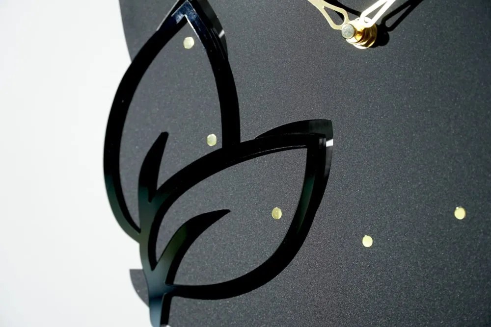 Дизайн на кухненски часовник TIME FOR COFFEE Черен