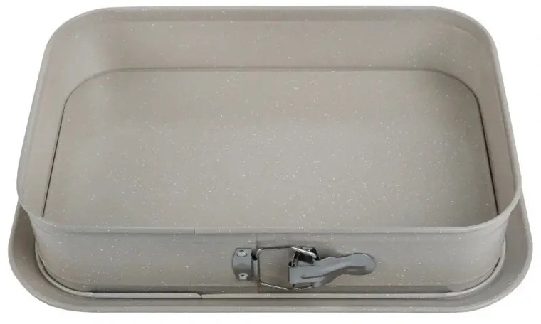 Форма за печене с падащо дъно Kinghoff KH 1978, 39x29x7.5 см, Мраморно покритие, Бежов