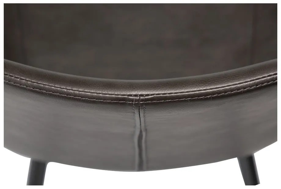 Сив стол за хранене от изкуствена кожа DAN-FORM Дания Hype - DAN-FORM Denmark