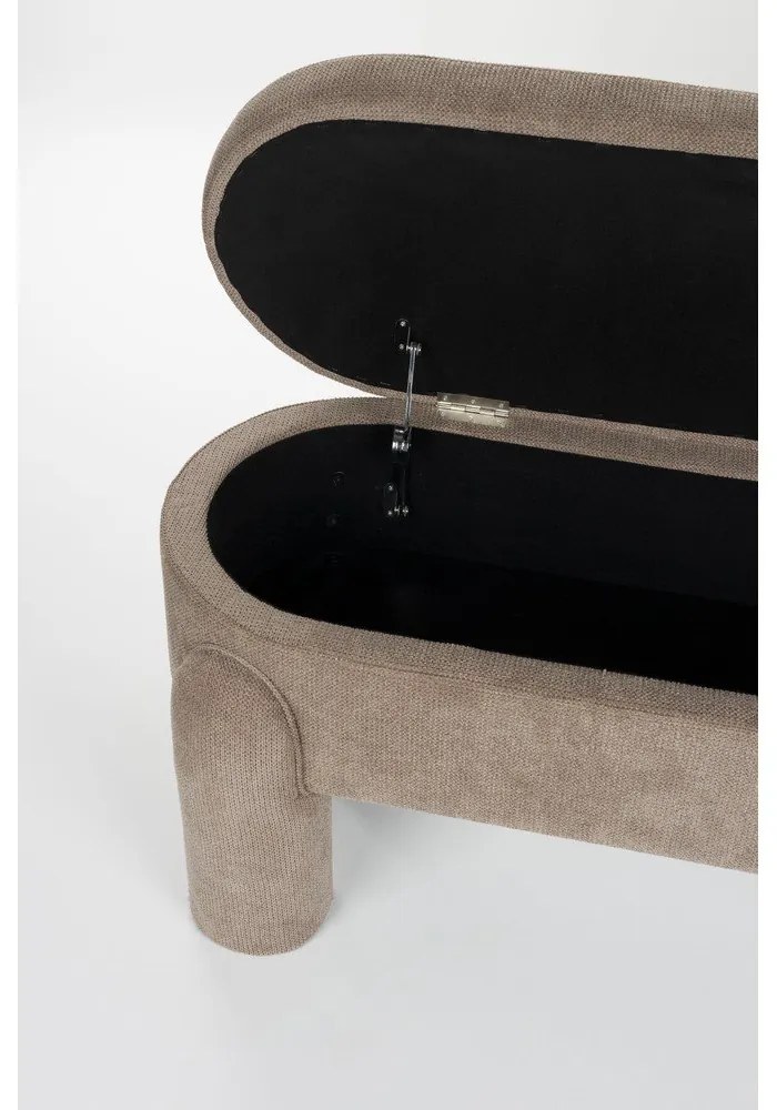 Светлокафява пейка Orly – White Label