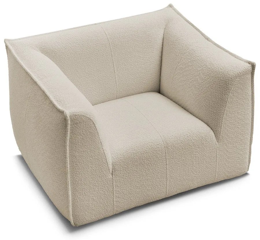 Бежово кресло от прежда с примки от букле Giorgia – Bobochic Paris