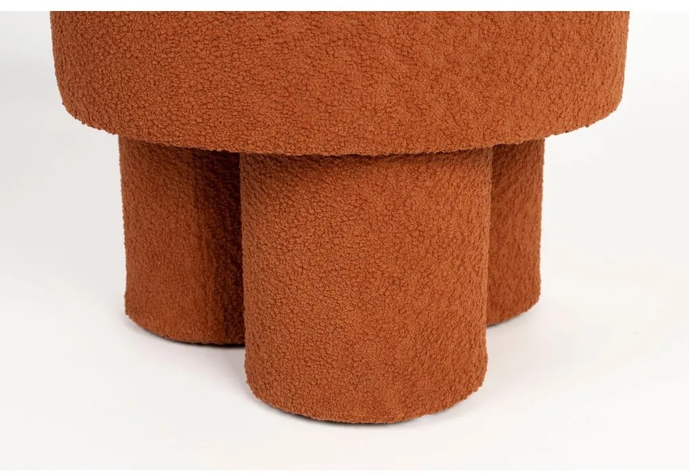 Табуретка от букле в тухлен цвят Marcos – White Label