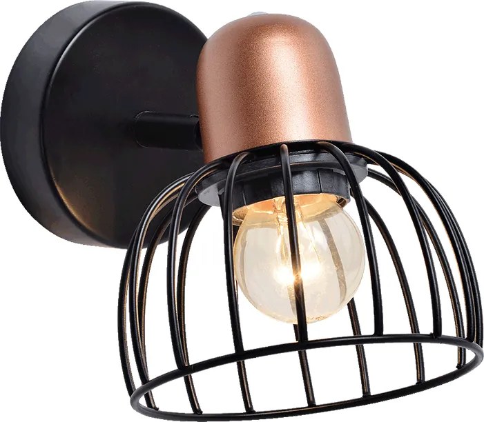 Спот BASKET, черен, 1хE27