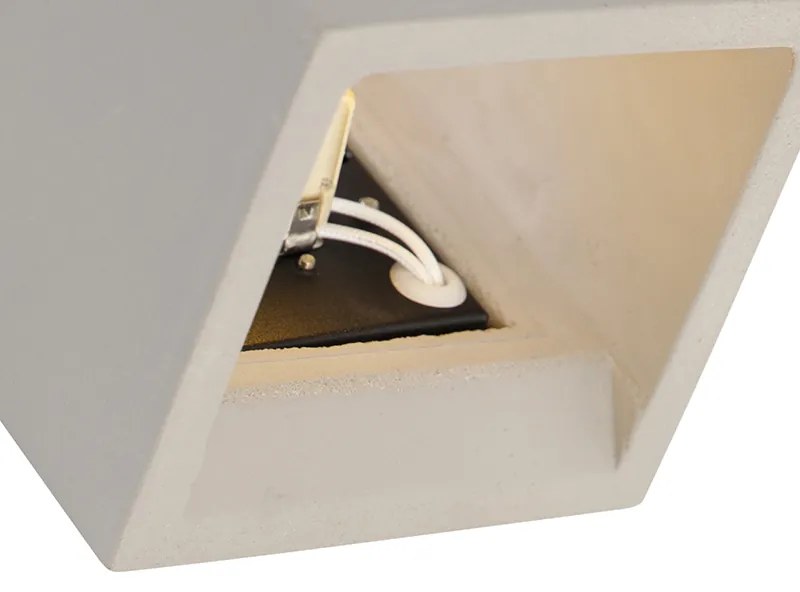 Индустриална стенна лампа бетон със светлинен ефект - Box