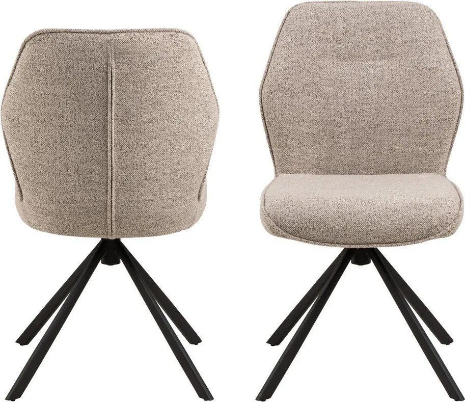 Кремави трапезни столове в комплект от 2 броя Aura - Actona