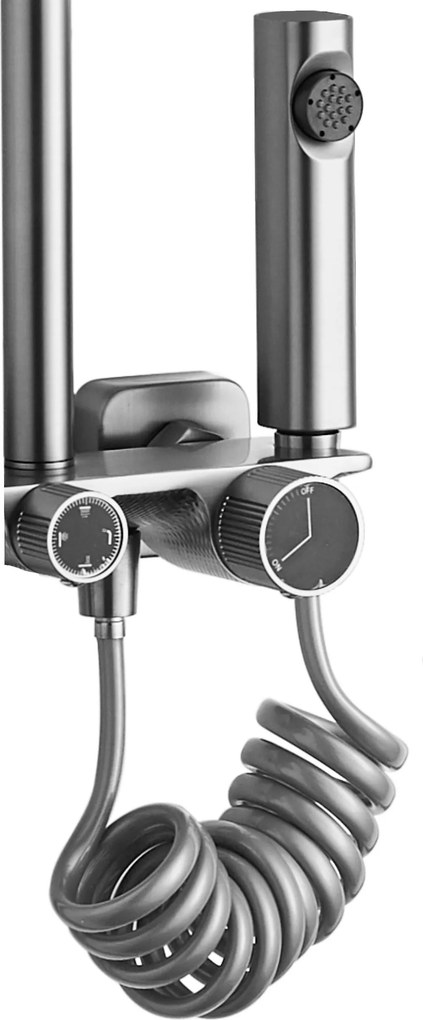 Комплект за душ REA HELIX Nickel Brush INOX