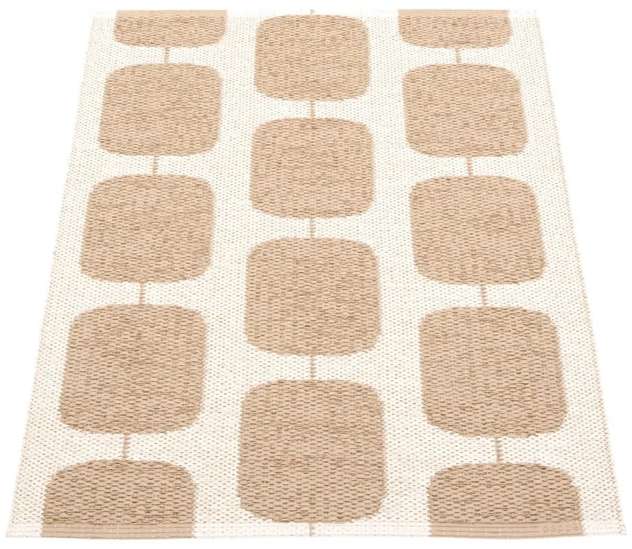 Бежов и кремав килим за открито и закрито 70x100 cm Sten Light Nougat – Pappelina