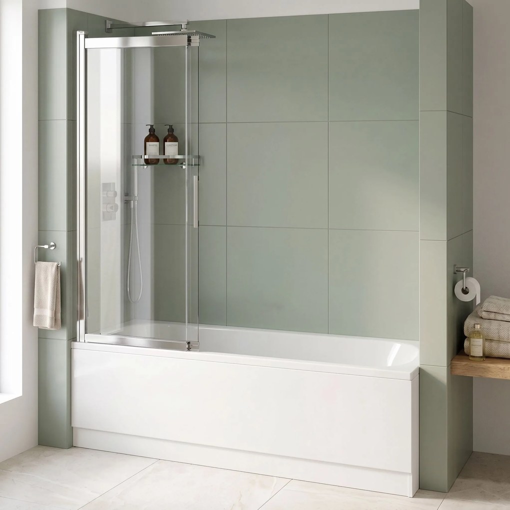 Плъзгащ се параван за вана REA Dario Chrome 120