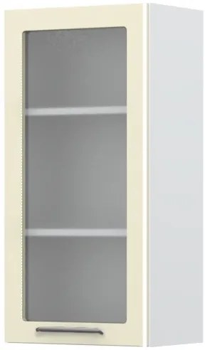 Висящ шкаф Modena V9-45-1KS with Витрина-White - White glossy