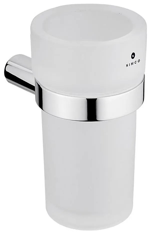 NIMCO BR 11058W-26 - Стенна поставка за четки за зъби BORMO матов стъкло/лъскав хром