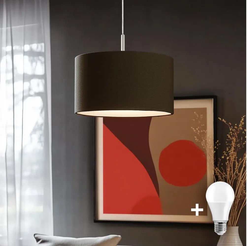 Eglo - LED полилей на кабел TUNJA 1xE27/60W/230V кафяв