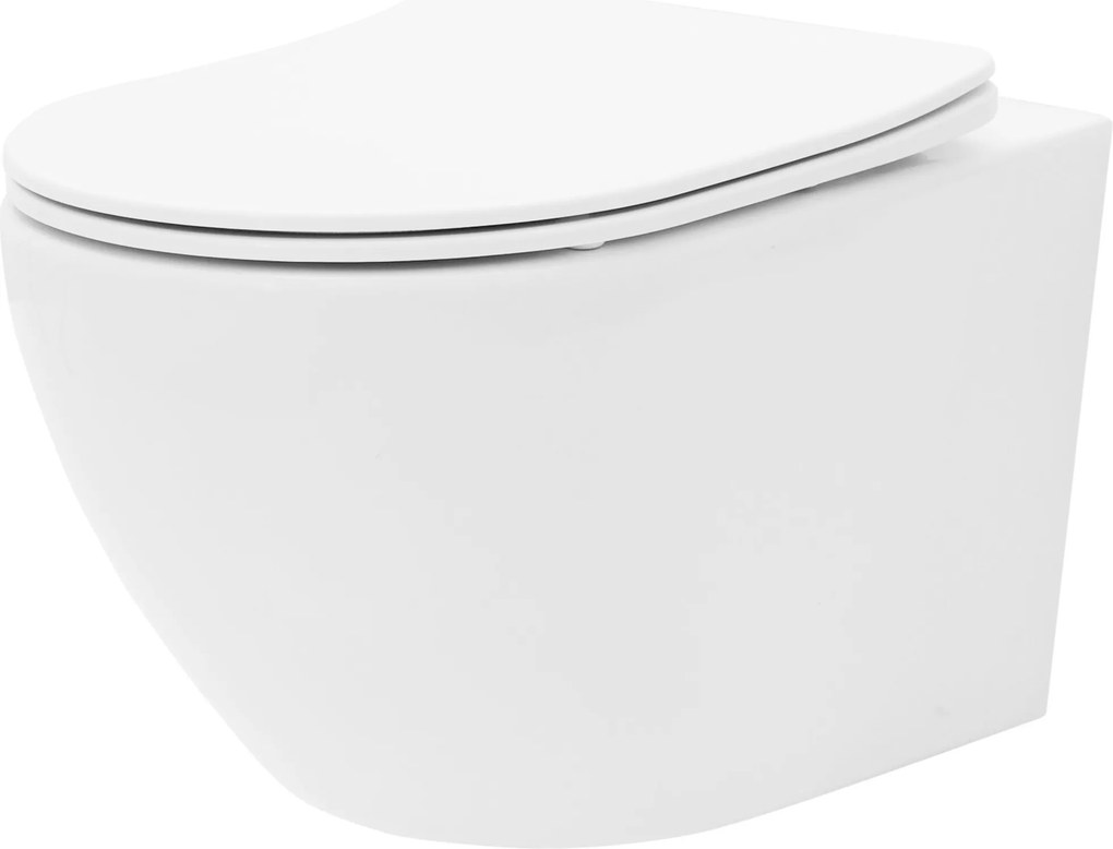 Тоалетна чиния WC Carlo Flat Mini Rimless + Биде Carlo Mini