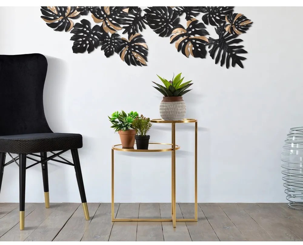 Кръгла масичка за кафе в златисто 40x50 cm - Mauro Ferretti