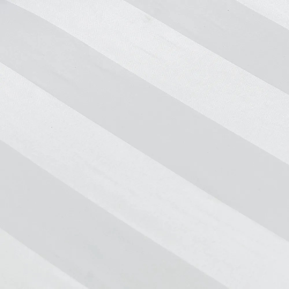 Бял еластичен сатенен чаршаф 150x200 cm So Soft Satin Stripe – Catherine Lansfield