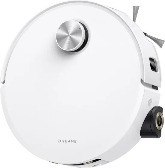 Прахосмукачка робот Dreame Aqua10 Roller RLH31CE-WH, 30000 Pa, 3.5/4 л, AI камери, LED осветление, Гласово управление, Измиване с гореща вода, Бял