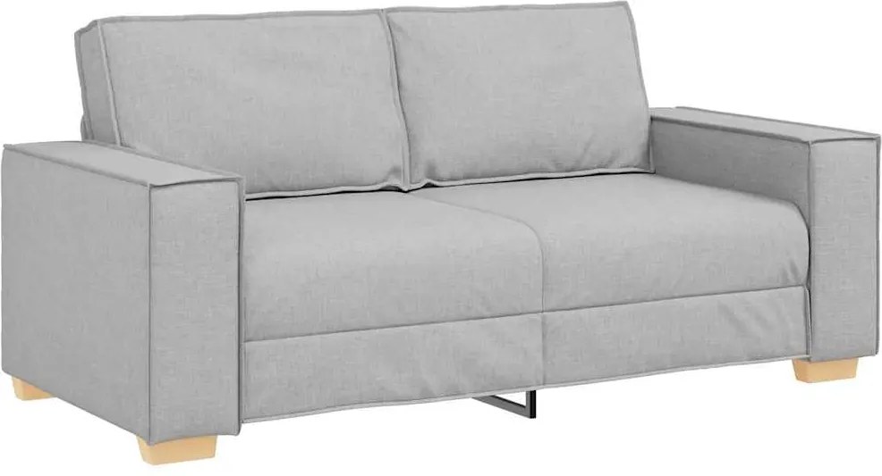 4104988 vidaXL Двуместен диван, облачно сив, 180x78x84 см, плат