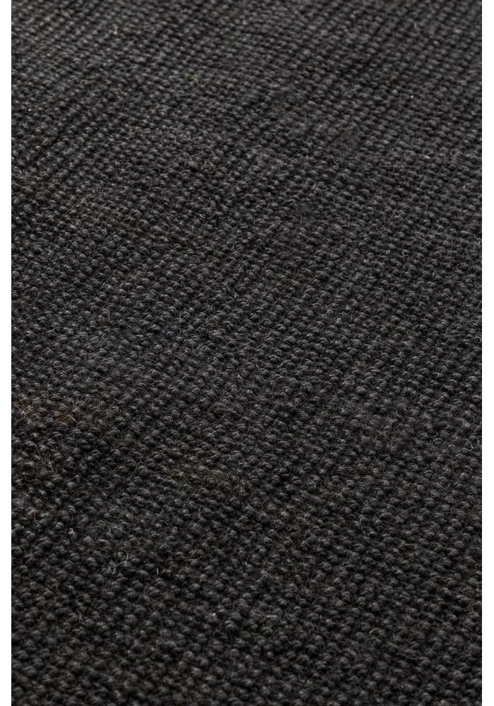Черен килим от юта 60x90 cm Bouclé - Hanse Home