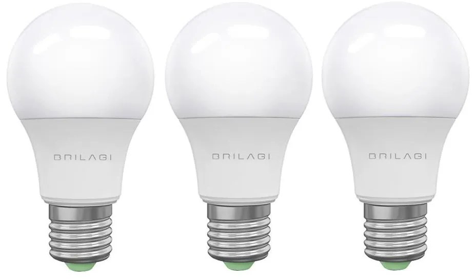 К-кт 3x LED Крушка ECOLINE A60 E27/15W/230V 4000K - Brilagi