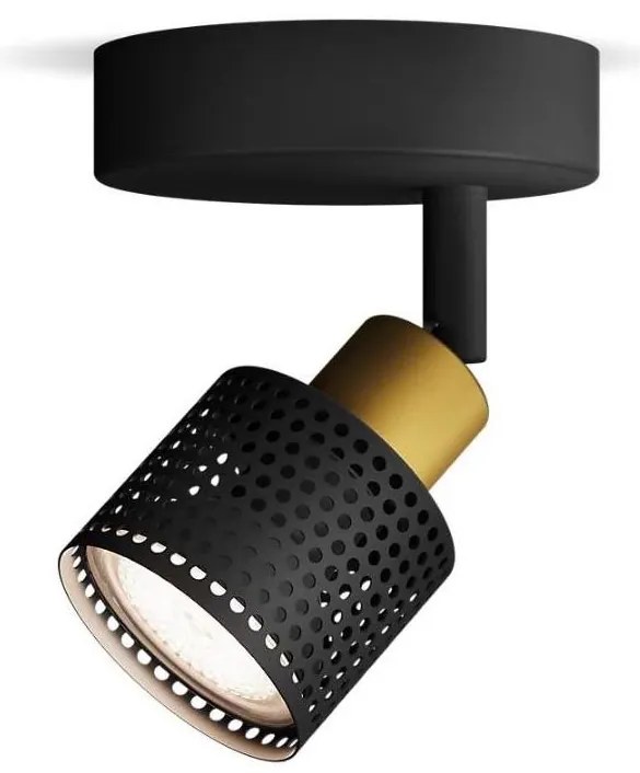 Philips - Спот NIALL 1xGU10/5W/230V черен/месинг